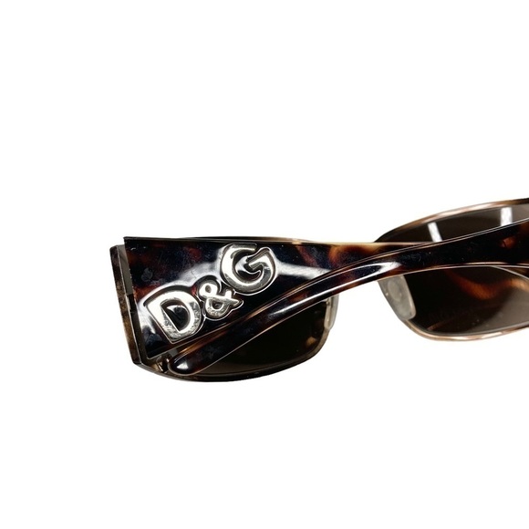 Dolce & Gabbana Tortoise Gloss & Silver DG6010 Non-RX Sunglasses & Travel Case - Picture 9 of 15